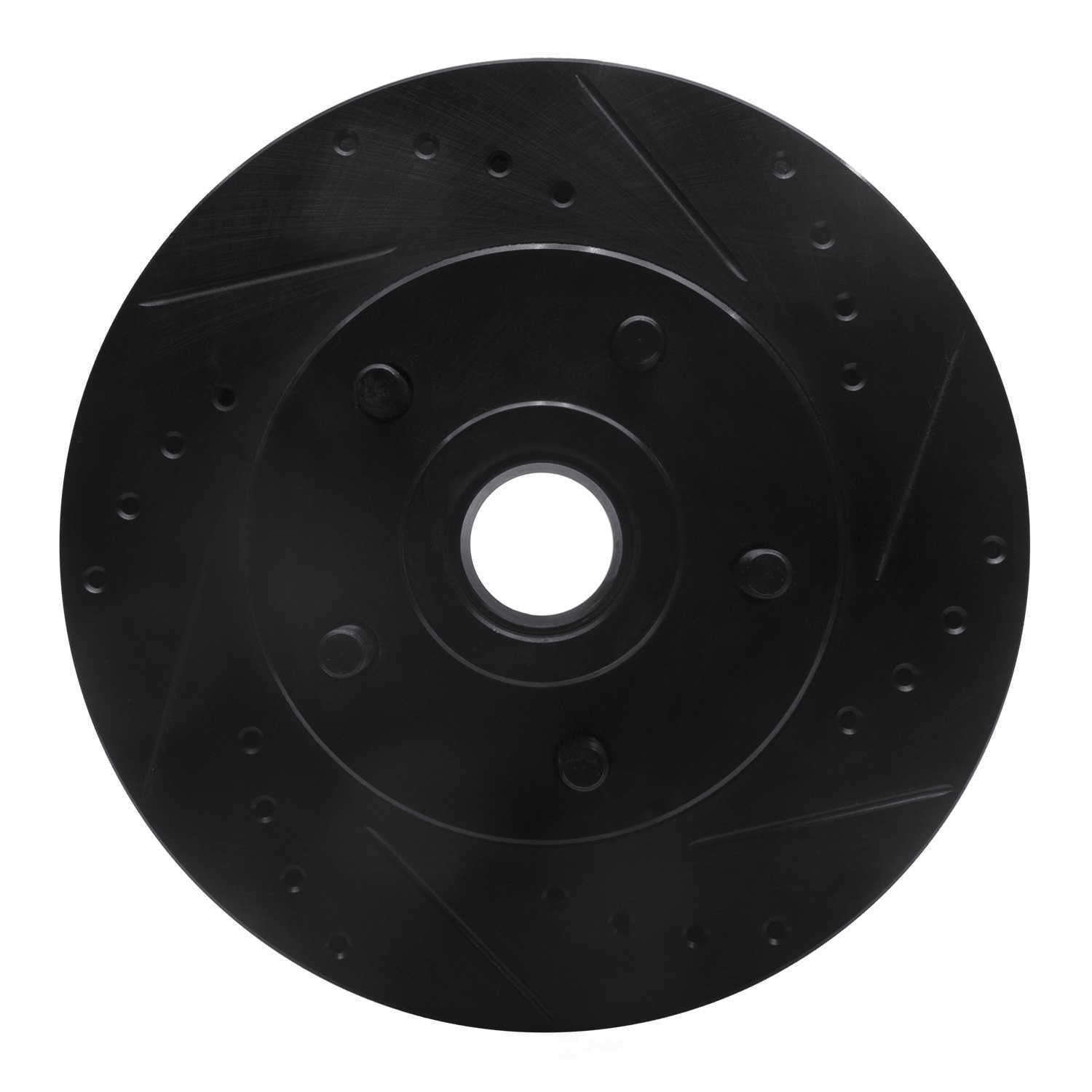 Dynamic Friction Company 633-39000R DFC Brake Rotor - Drilled And Slotted - Black