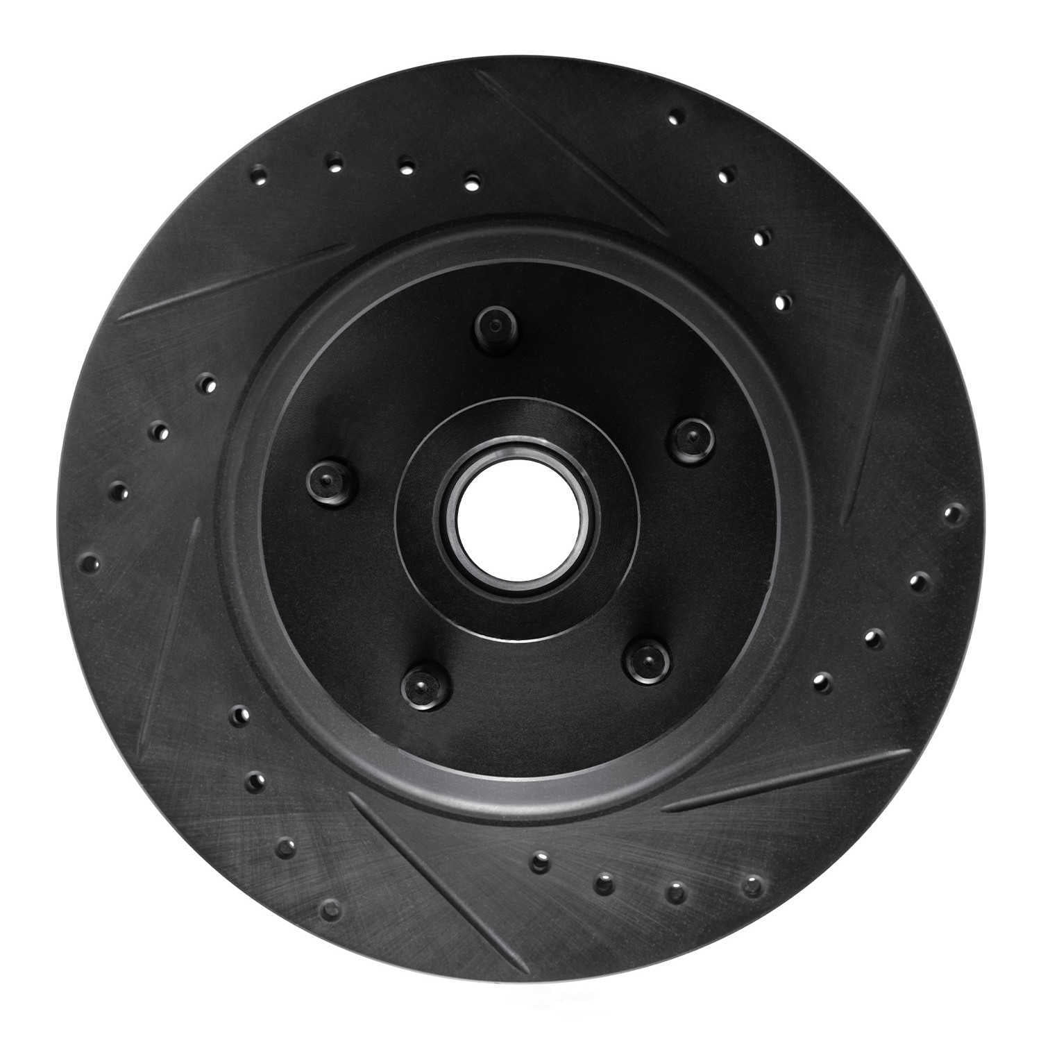 Dynamic Friction Company 633-39003R DFC Brake Rotor - Drilled And Slotted - Black