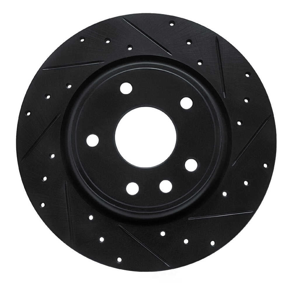 Dynamic Friction Company 633-39030R DFC Brake Rotor - Drilled And Slotted - Black