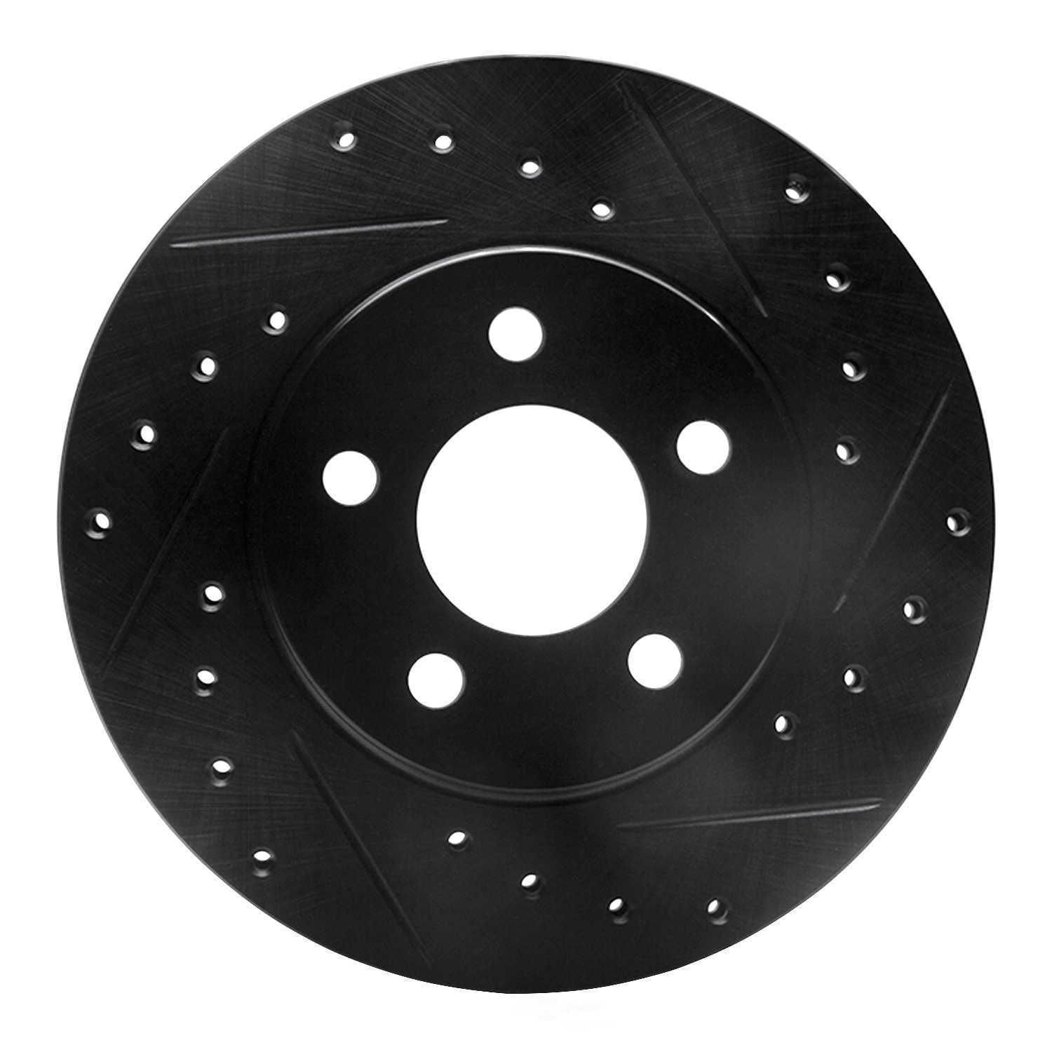 Dynamic Friction Company 633-40016R DFC Brake Rotor - Drilled And Slotted - Black
