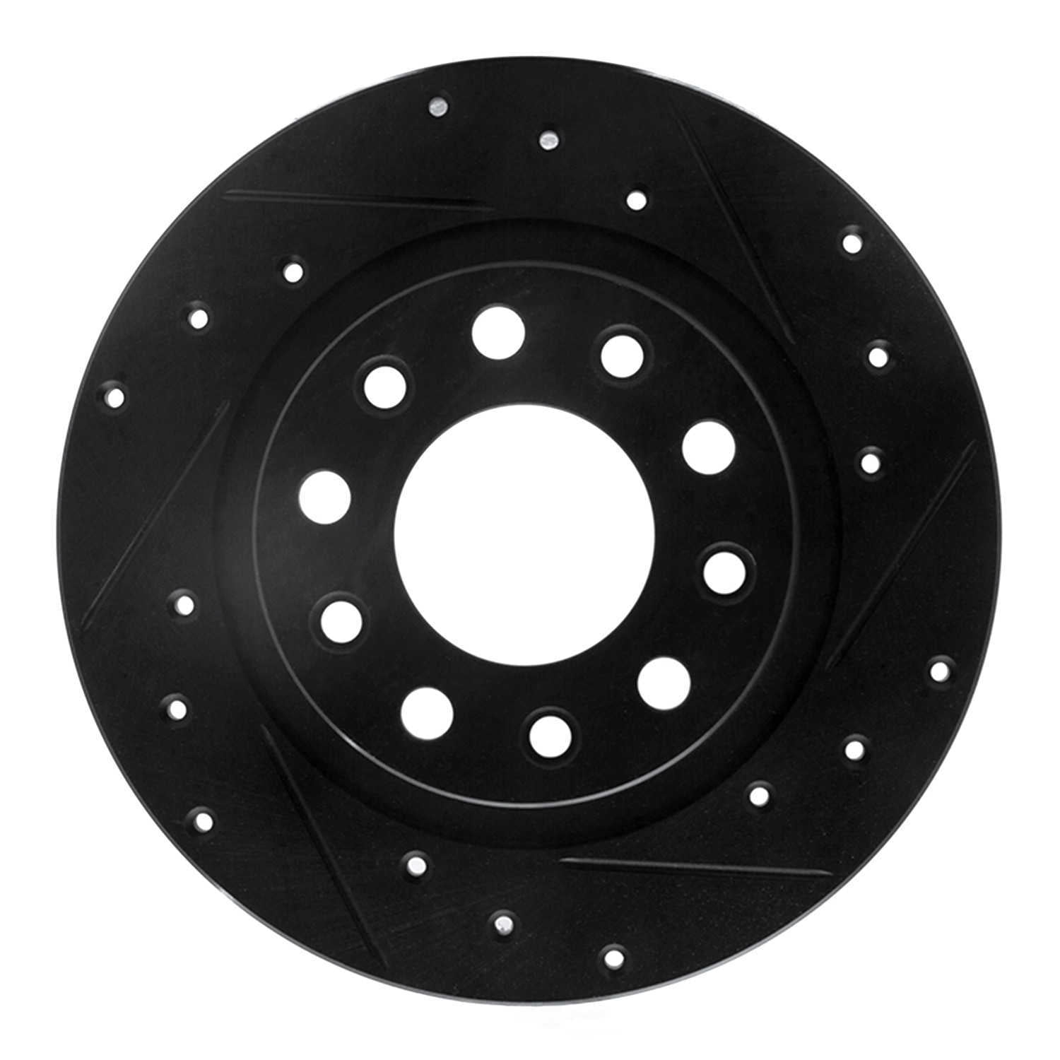 Dynamic Friction Company 633-40023R DFC Brake Rotor - Drilled And Slotted - Black