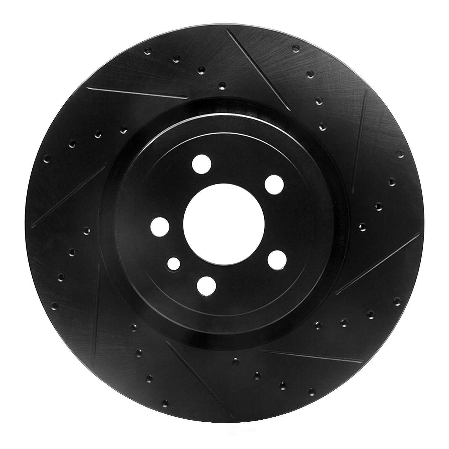 Dynamic Friction Company 633-40035R DFC Brake Rotor - Drilled And Slotted - Black