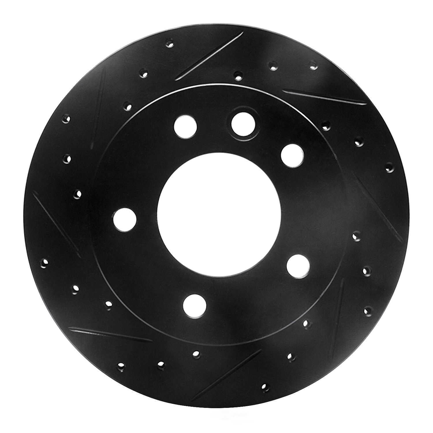 Dynamic Friction Company 633-40042L DFC Brake Rotor - Drilled And Slotted - Black