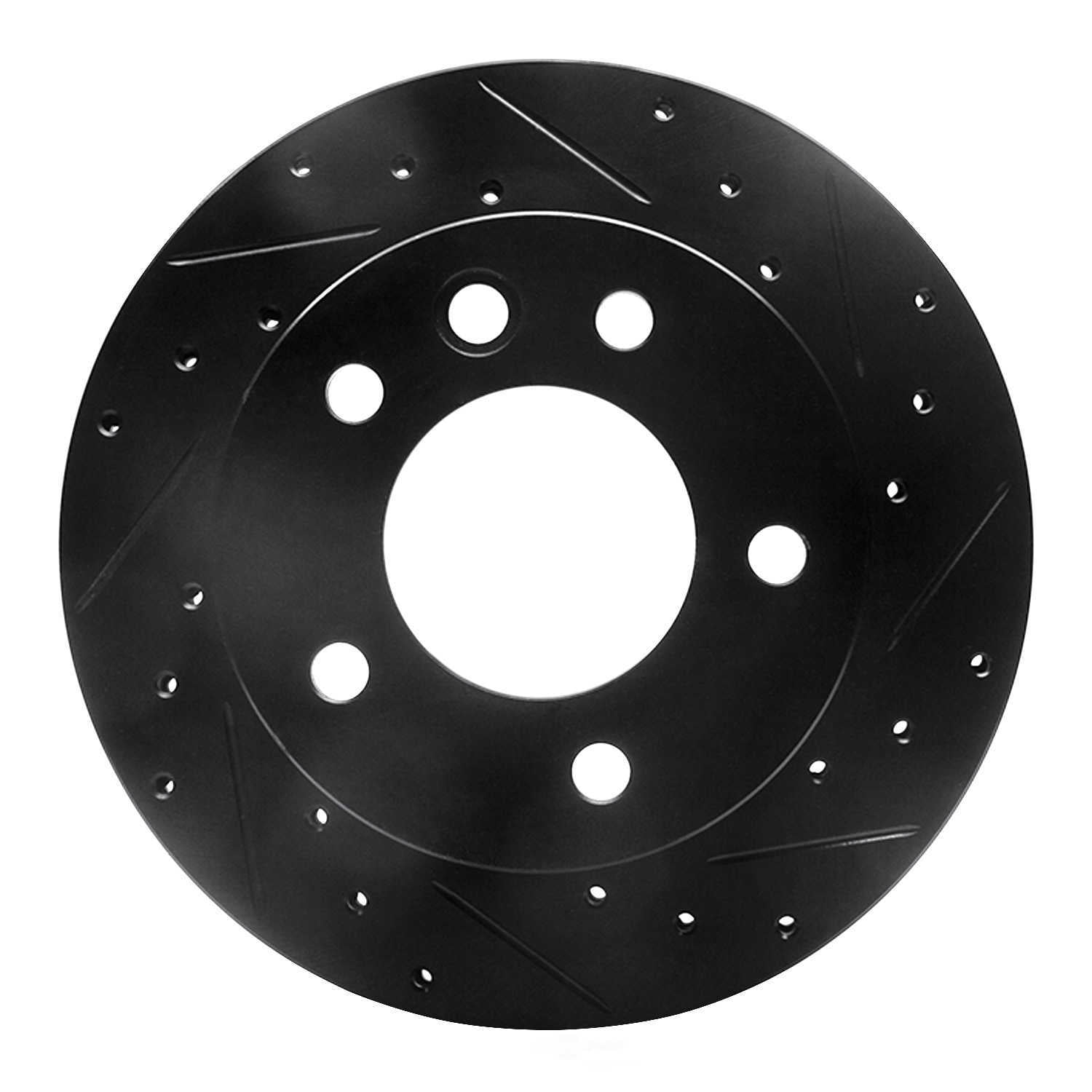 Dynamic Friction Company 633-40042R DFC Brake Rotor - Drilled And Slotted - Black