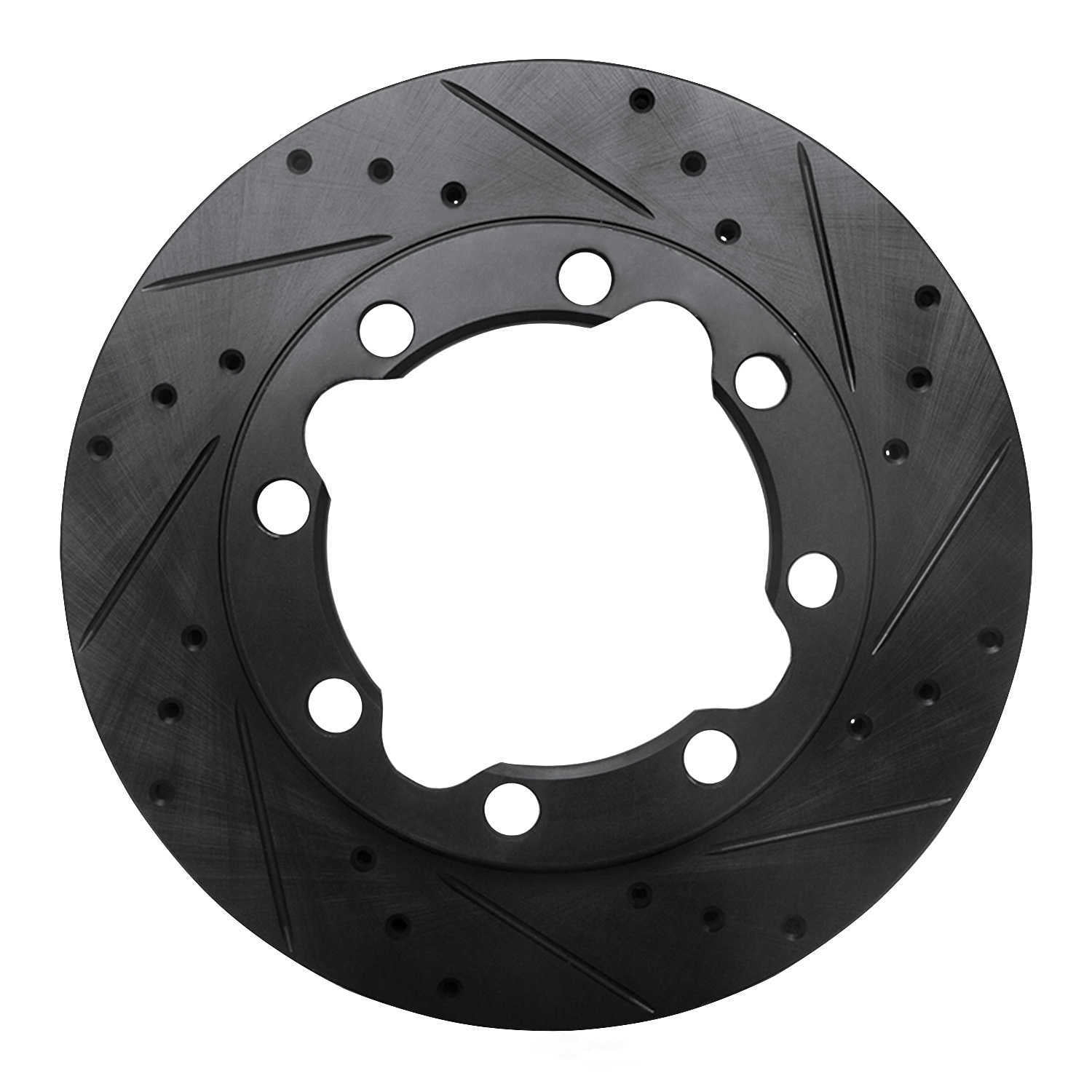 Dynamic Friction Company 633-40045R DFC Brake Rotor - Drilled And Slotted - Black