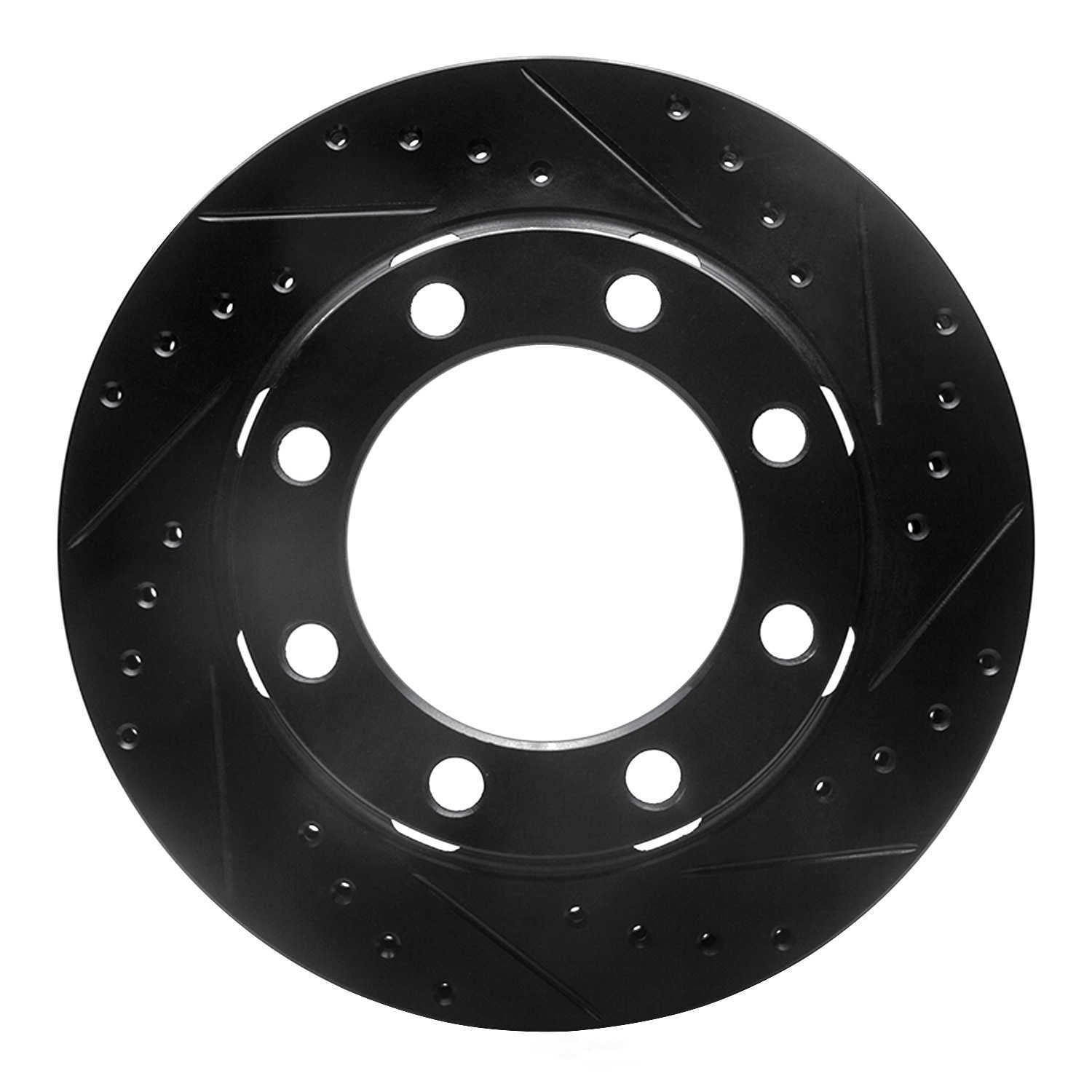 Dynamic Friction Company 633-40048R DFC Brake Rotor - Drilled And Slotted - Black