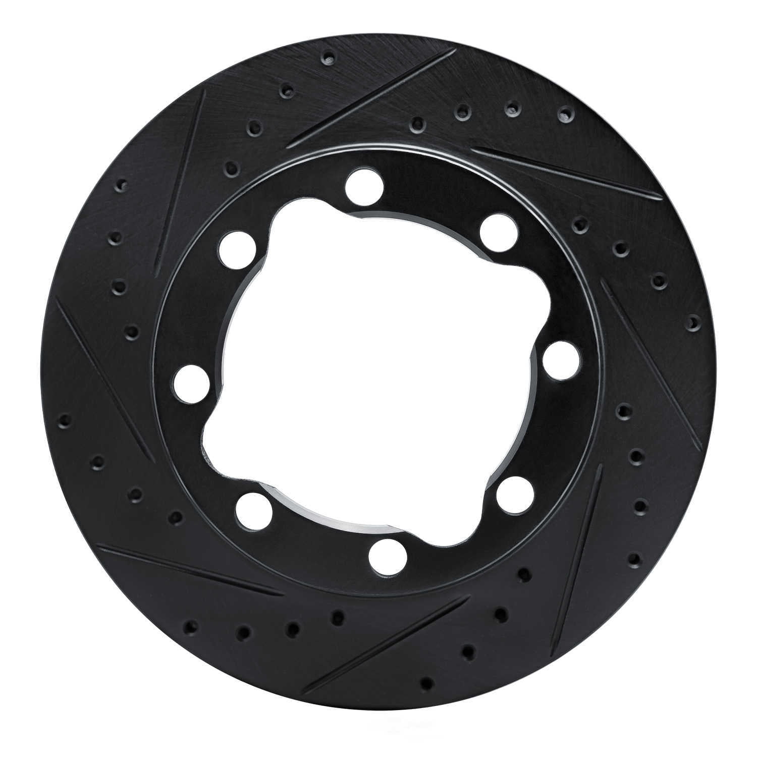 Dynamic Friction Company 633-40052L DFC Brake Rotor - Drilled And Slotted - Black