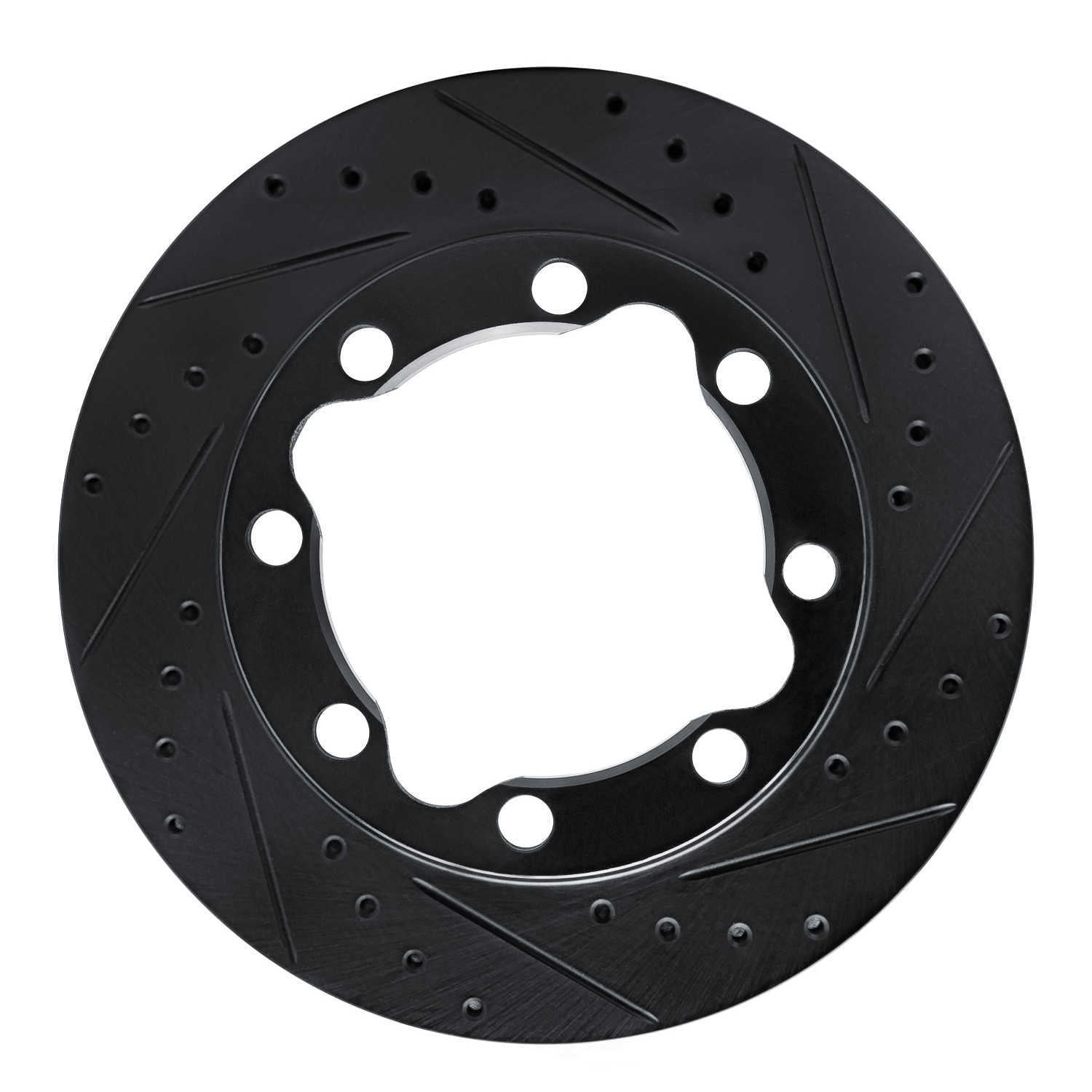Dynamic Friction Company 633-40052R DFC Brake Rotor - Drilled And Slotted - Black