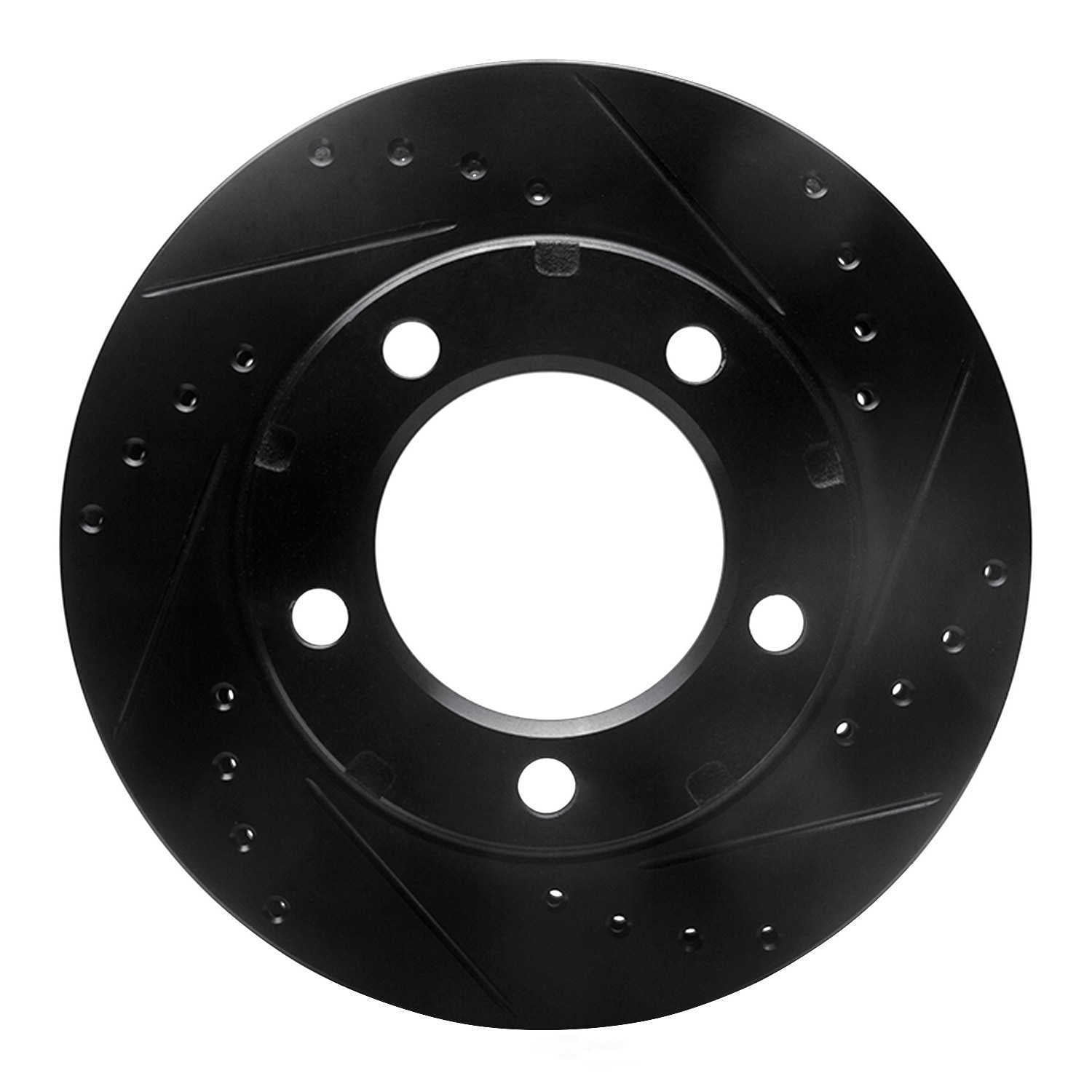 Dynamic Friction Company 633-40057R DFC Brake Rotor - Drilled And Slotted - Black