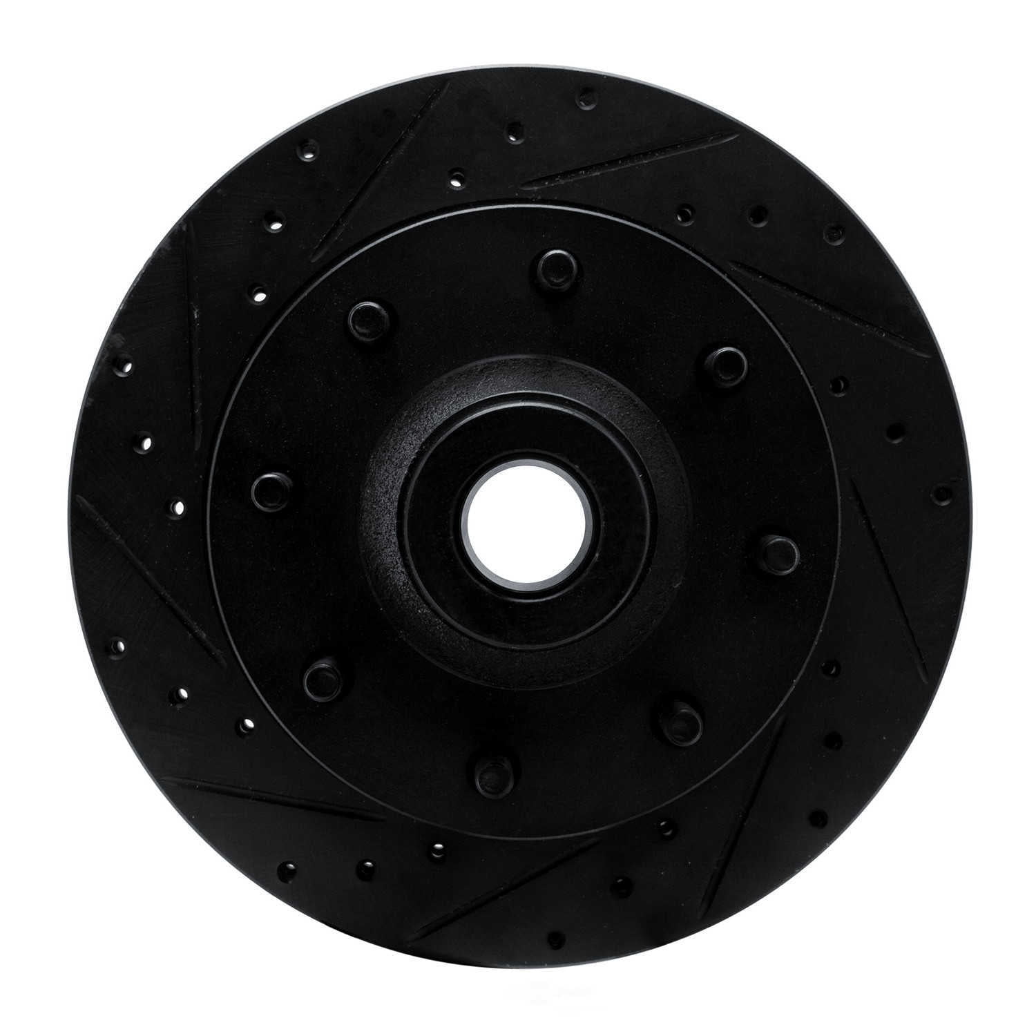 Dynamic Friction Company 633-40059L DFC Brake Rotor - Drilled And Slotted - Black
