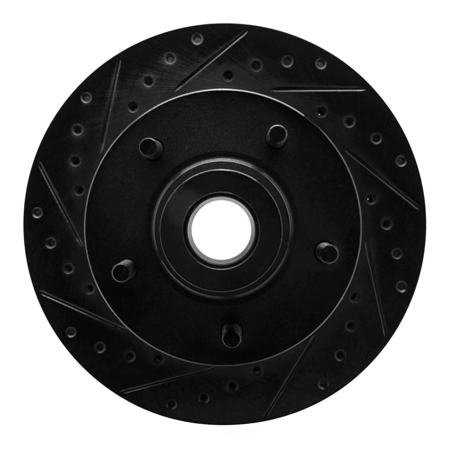 Dynamic Friction Company 633-40061L DFC Brake Rotor - Drilled And Slotted - Black
