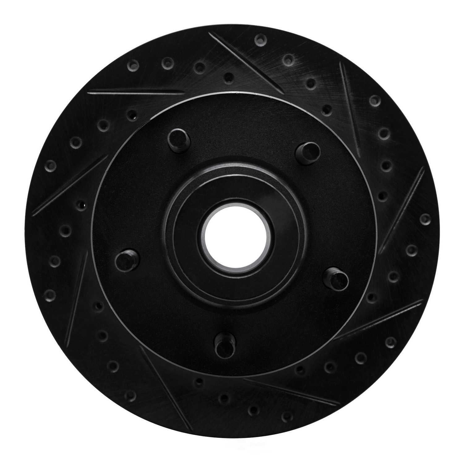 Dynamic Friction Company 633-40061R DFC Brake Rotor - Drilled And Slotted - Black