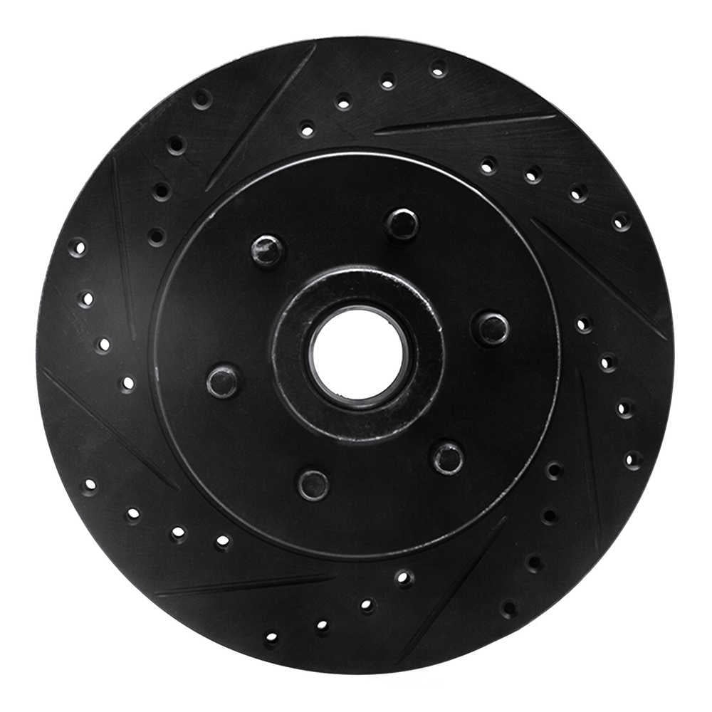 Dynamic Friction Company 633-40068L DFC Brake Rotor - Drilled And Slotted - Black