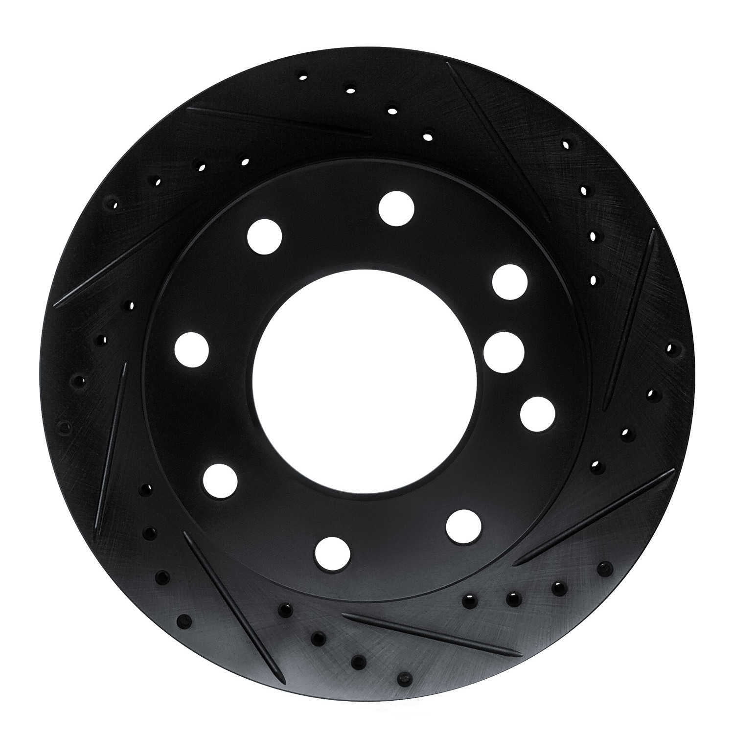 Dynamic Friction Company 633-40087R DFC Brake Rotor - Drilled And Slotted - Black