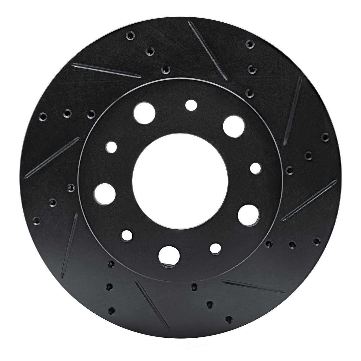 Dynamic Friction Company 633-40114R DFC Brake Rotor - Drilled And Slotted - Black