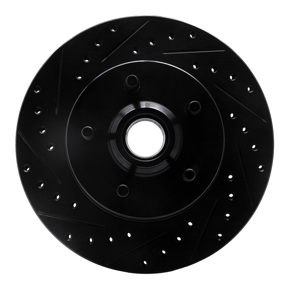 Dynamic Friction Company 633-42018L DFC Brake Rotor - Drilled And Slotted - Black