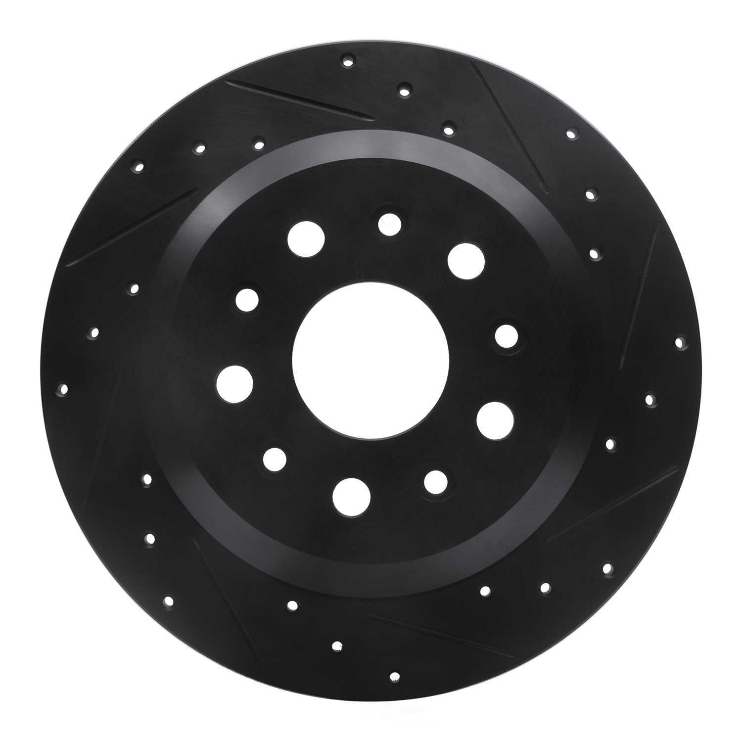 Dynamic Friction Company 633-42041R DFC Brake Rotor - Drilled And Slotted - Black