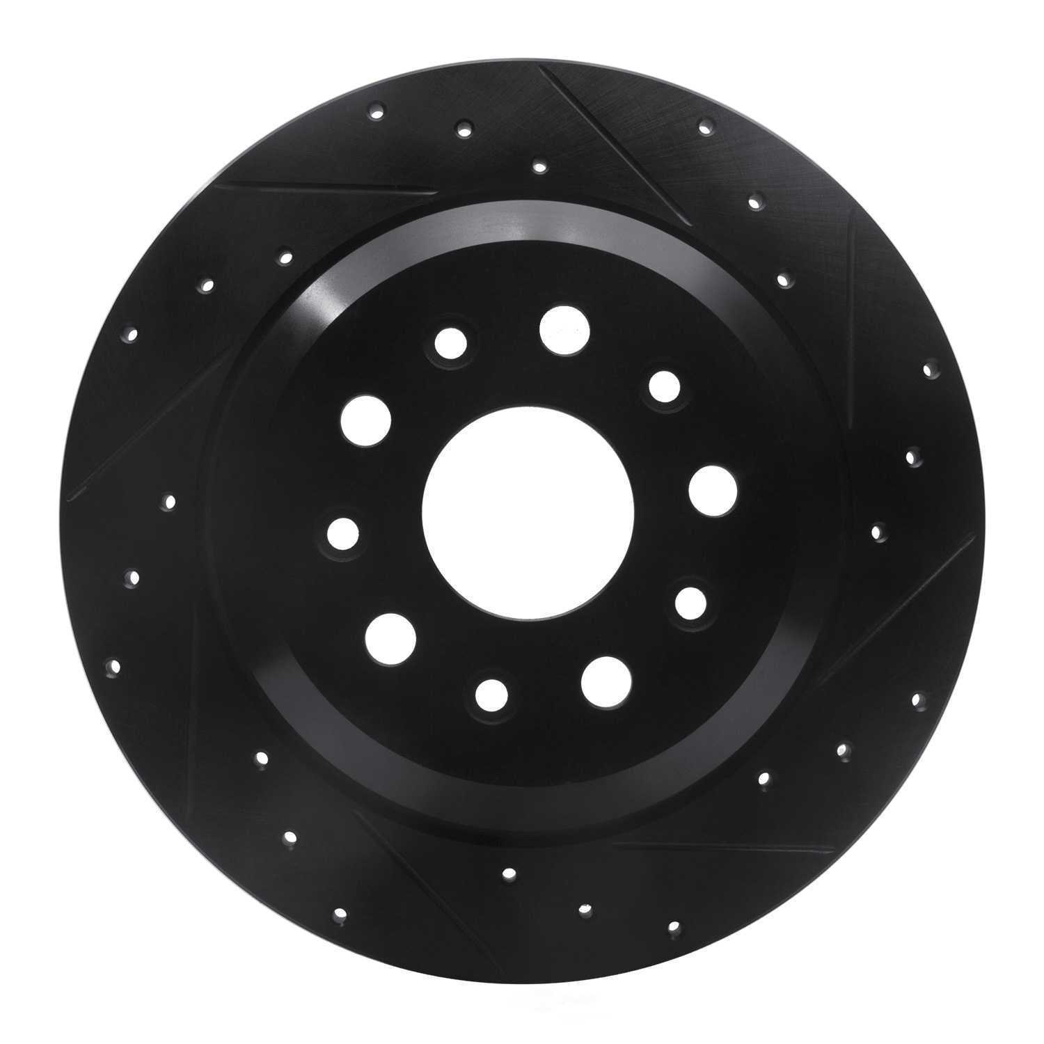 Dynamic Friction Company 633-42042R DFC Brake Rotor - Drilled And Slotted - Black