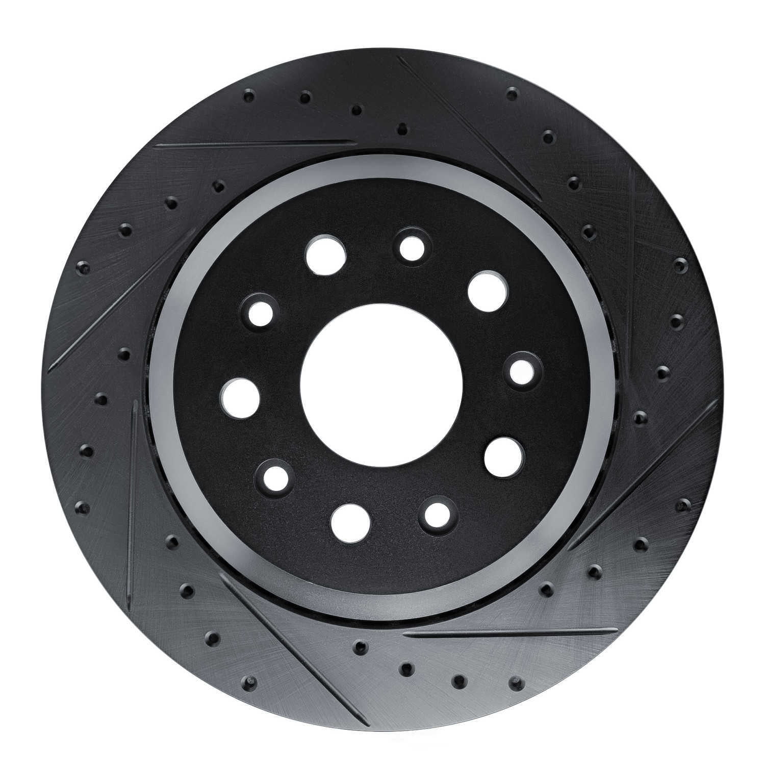 Dynamic Friction Company 633-42043R DFC Brake Rotor - Drilled And Slotted - Black