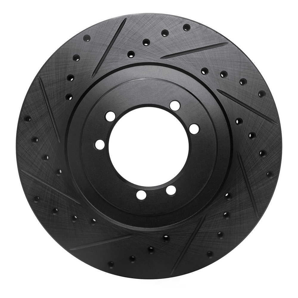 Dynamic Friction Company 633-44001L DFC Brake Rotor - Drilled And Slotted - Black