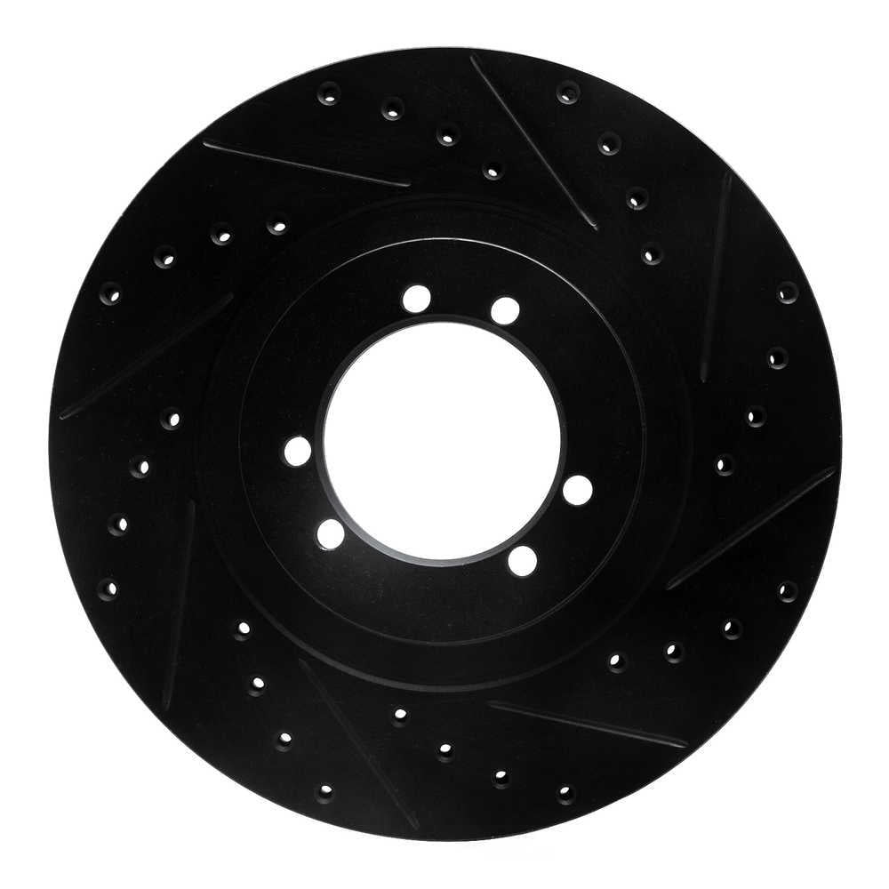 Dynamic Friction Company 633-44001R DFC Brake Rotor - Drilled And Slotted - Black