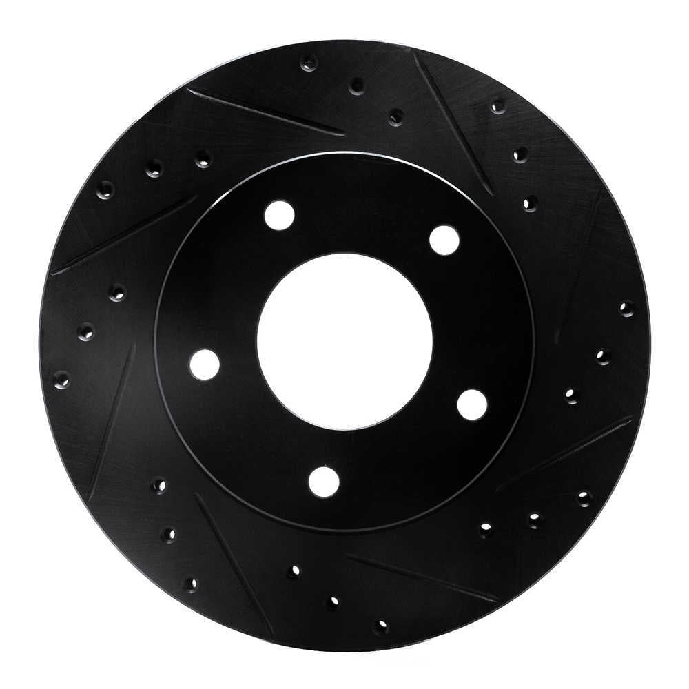Dynamic Friction Company 633-45001R DFC Brake Rotor - Drilled And Slotted - Black
