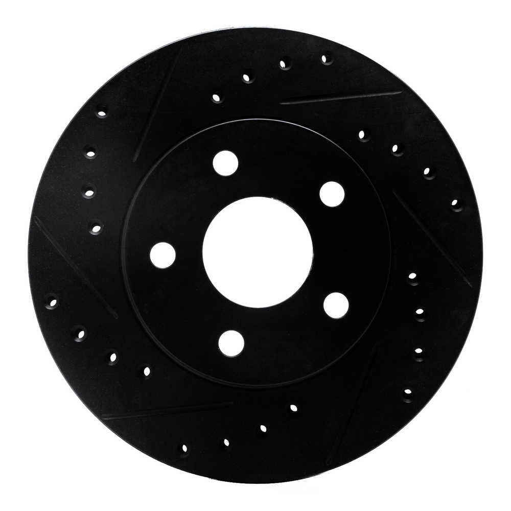 Dynamic Friction Company 633-45002L DFC Brake Rotor - Drilled And Slotted - Black