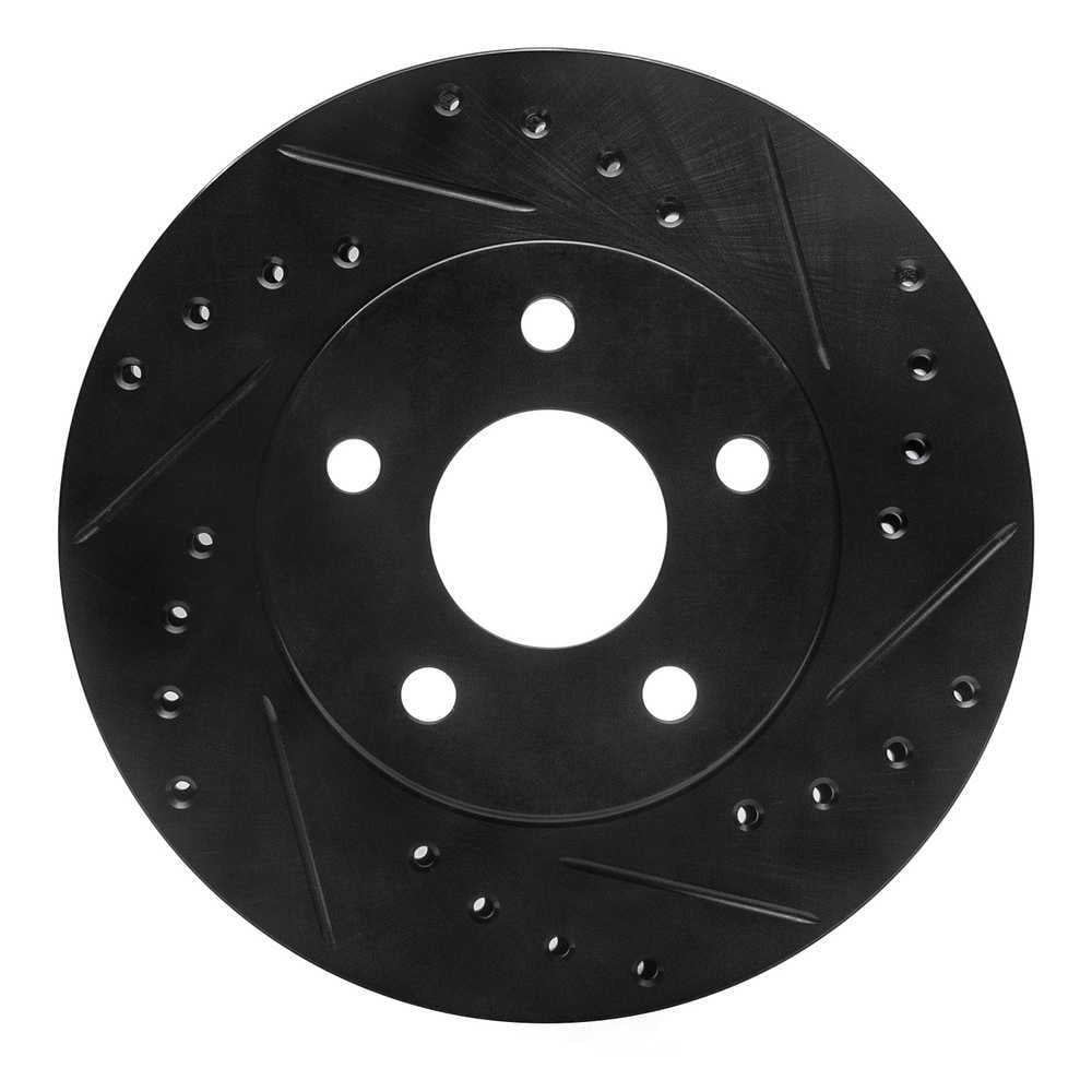 Dynamic Friction Company 633-45002R DFC Brake Rotor - Drilled And Slotted - Black