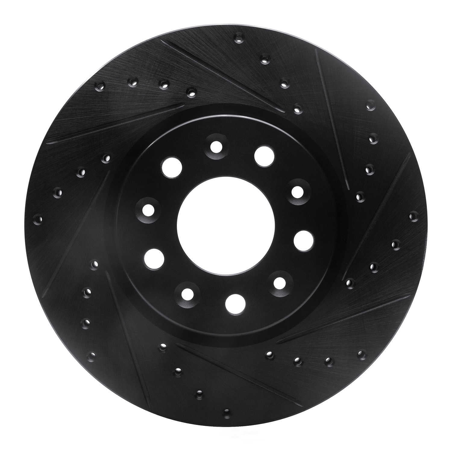 Dynamic Friction Company 633-45023R DFC Brake Rotor - Drilled And Slotted - Black