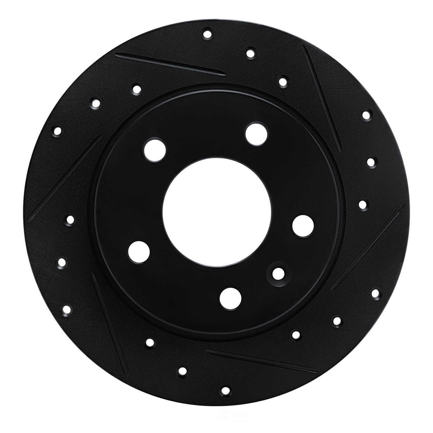 Dynamic Friction Company 633-45047R DFC Brake Rotor - Drilled And Slotted - Black