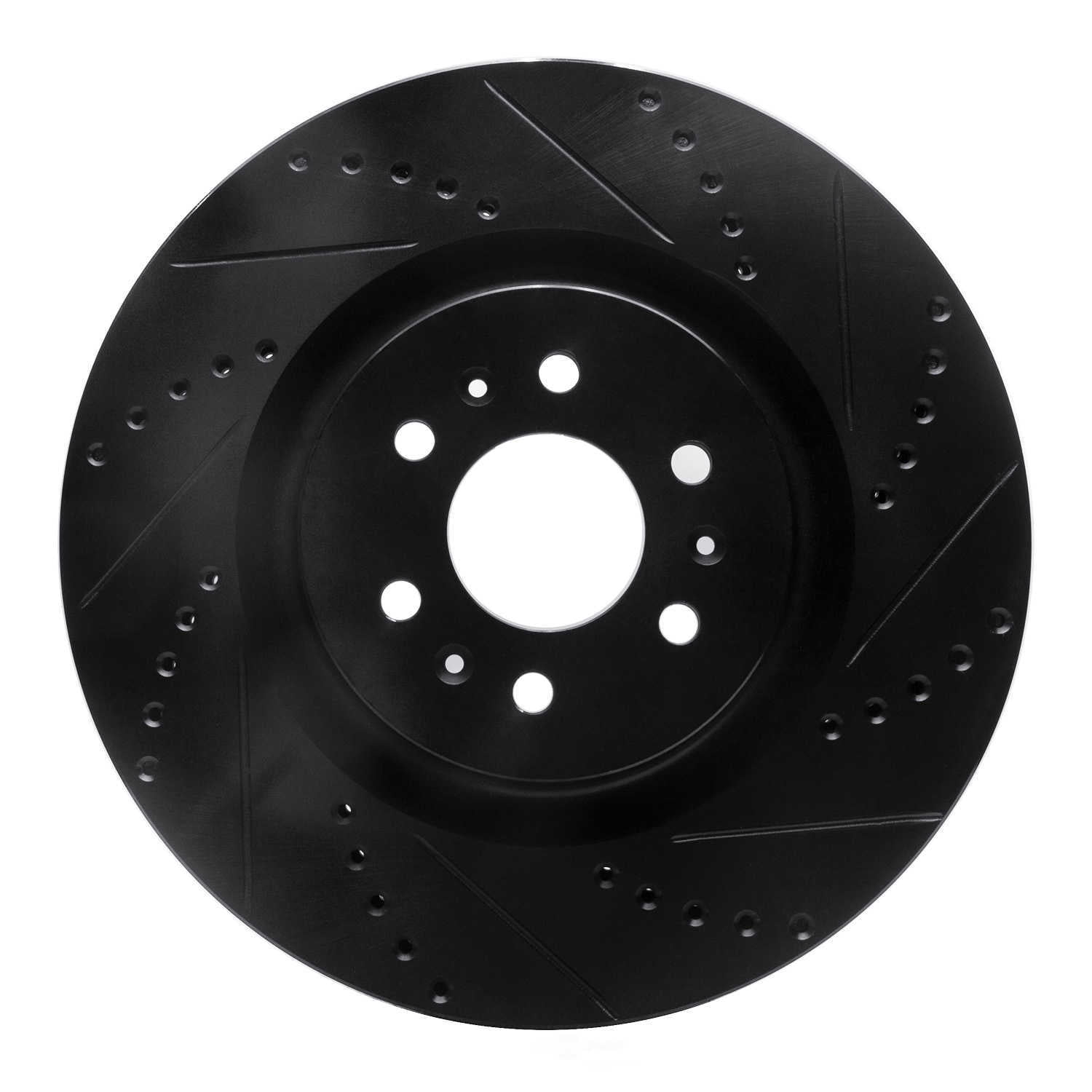 Dynamic Friction Company 633-46015R DFC Brake Rotor - Drilled And Slotted - Black