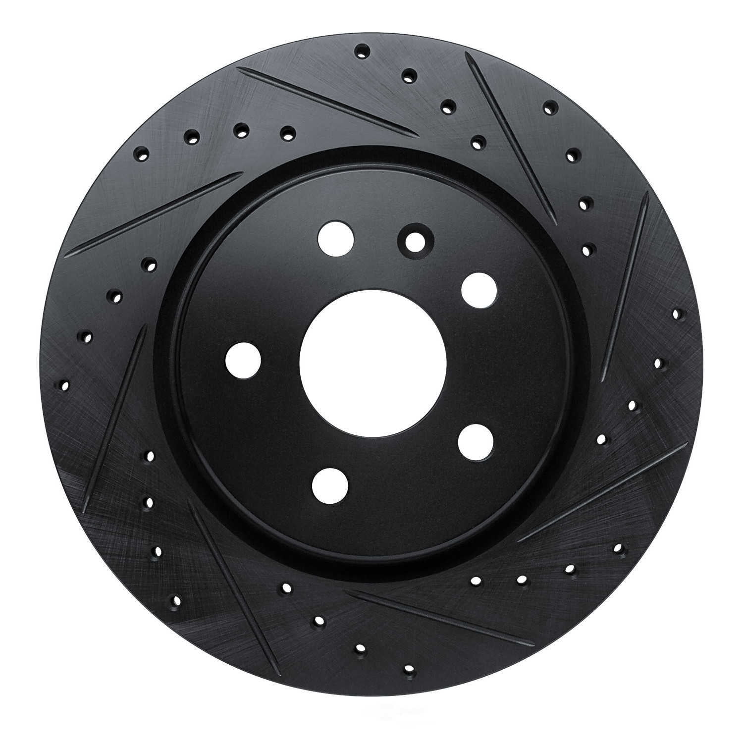 Dynamic Friction Company 633-46062R DFC Brake Rotor - Drilled And Slotted - Black