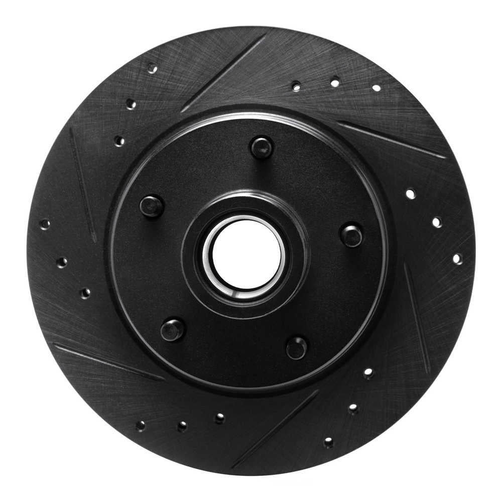 Dynamic Friction Company 633-47013L DFC Brake Rotor - Drilled And Slotted - Black