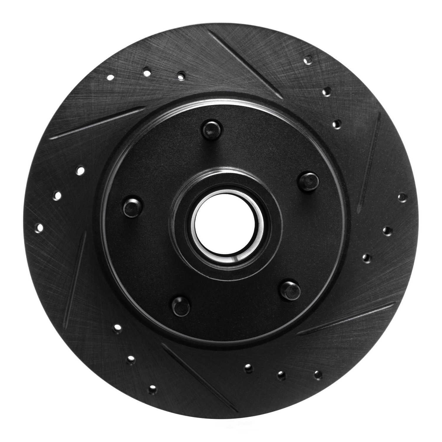 Dynamic Friction Company 633-47013R DFC Brake Rotor - Drilled And Slotted - Black