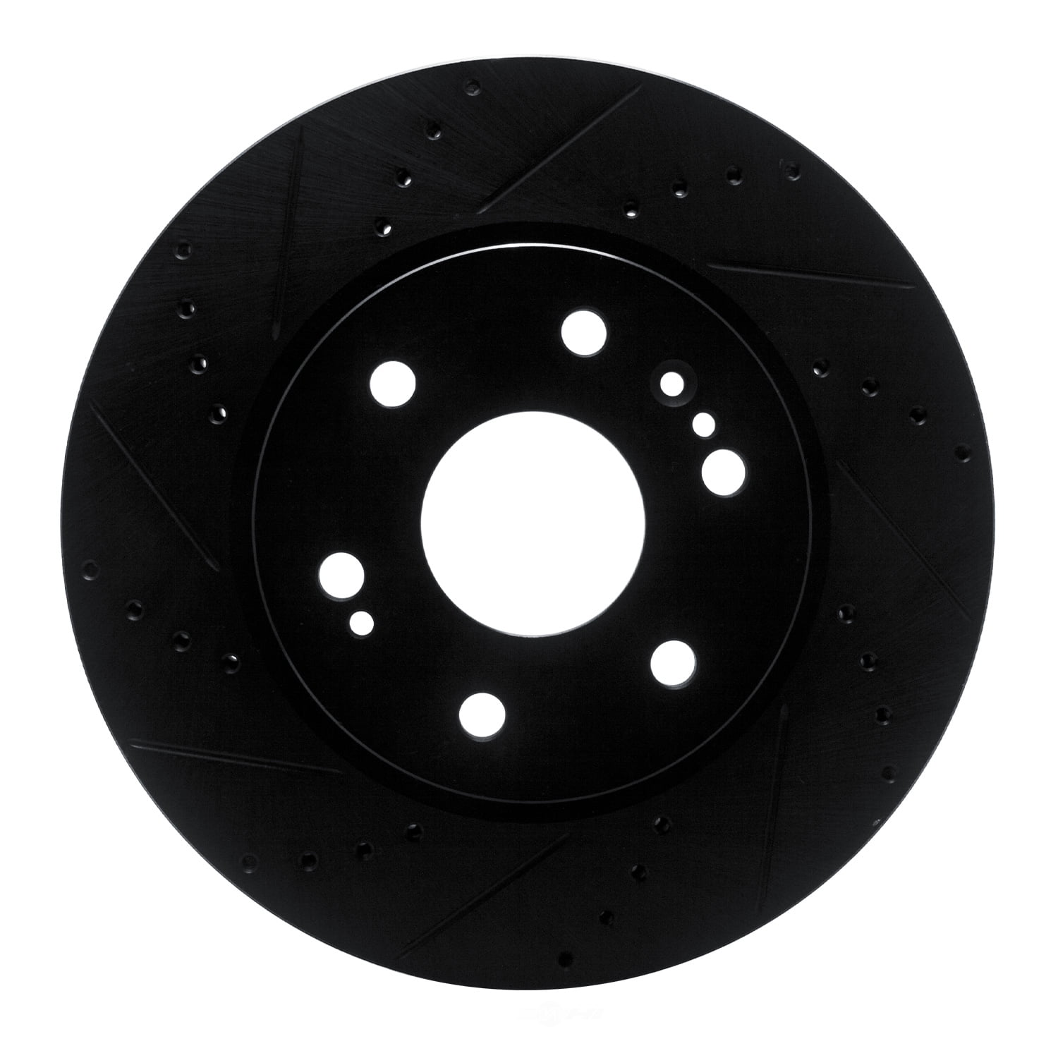 Dynamic Friction Company 633-47080L DFC Brake Rotor - Drilled And Slotted - Black
