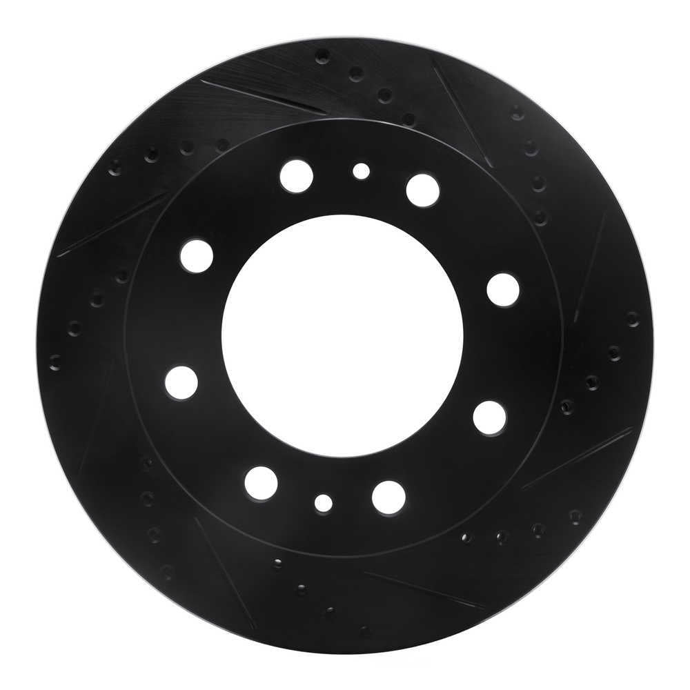 Dynamic Friction Company 633-48003R DFC Brake Rotor - Drilled And Slotted - Black