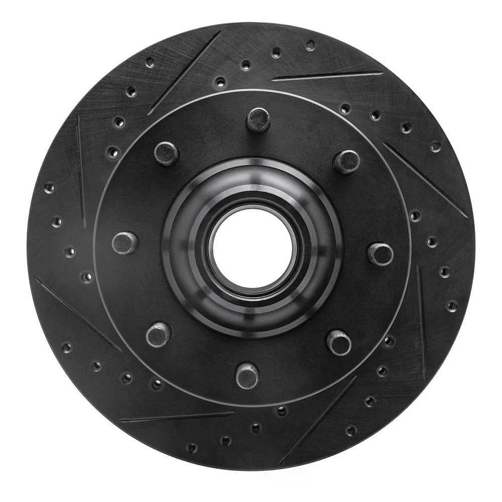 Dynamic Friction Company 633-48004L DFC Brake Rotor - Drilled And Slotted - Black