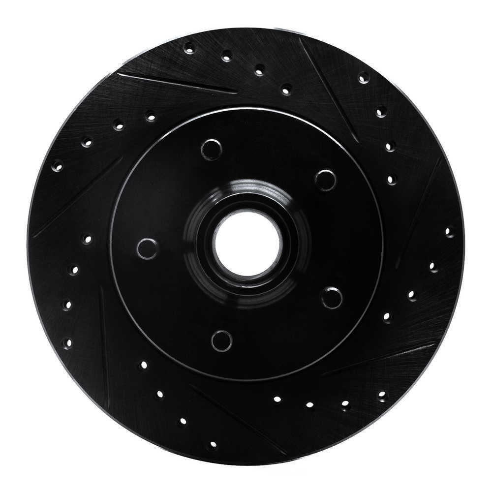 Dynamic Friction Company 633-48009R DFC Brake Rotor - Drilled And Slotted - Black