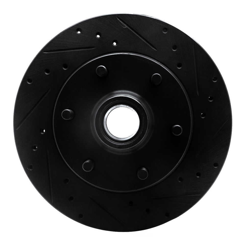 Dynamic Friction Company 633-48011R DFC Brake Rotor - Drilled And Slotted - Black