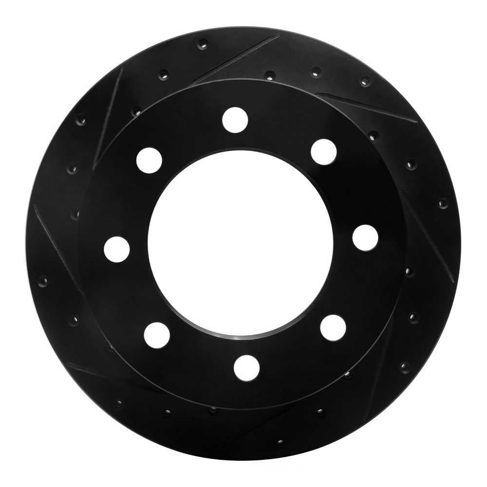 Dynamic Friction Company 633-48043L DFC Brake Rotor - Drilled And Slotted - Black