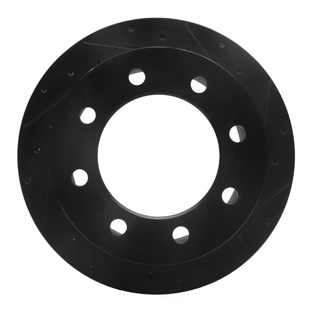 Dynamic Friction Company 633-48043R DFC Brake Rotor - Drilled And Slotted - Black