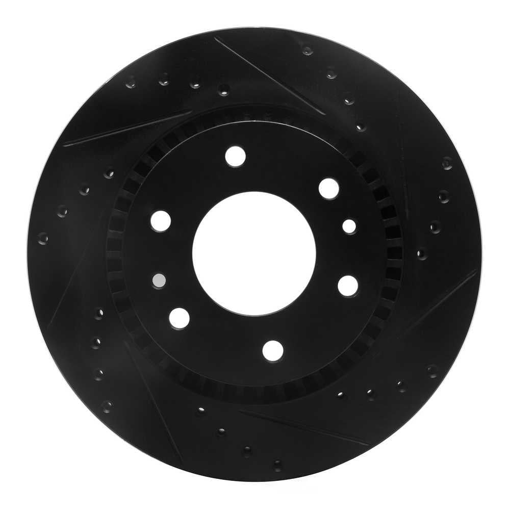 Dynamic Friction Company 633-48052R DFC Brake Rotor - Drilled And Slotted - Black