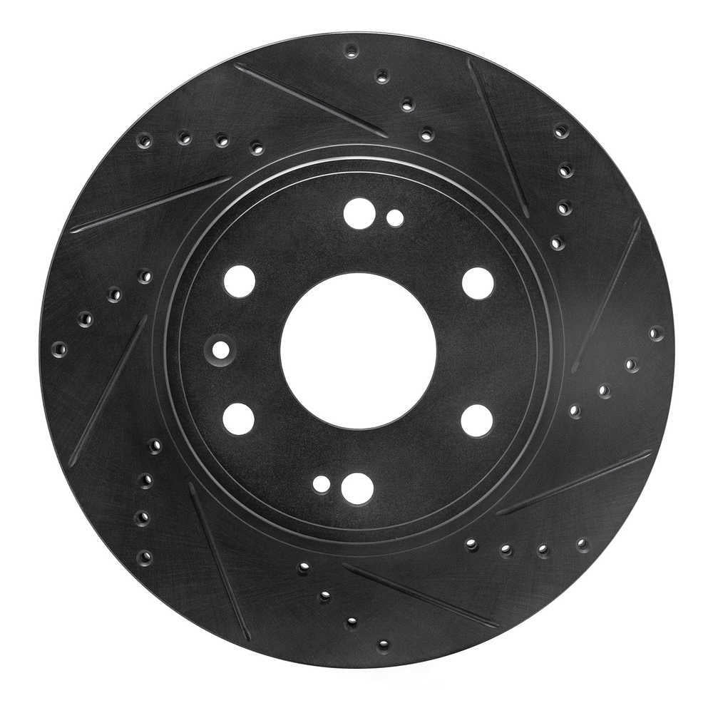 Dynamic Friction Company 633-48091R DFC Brake Rotor - Drilled And Slotted - Black