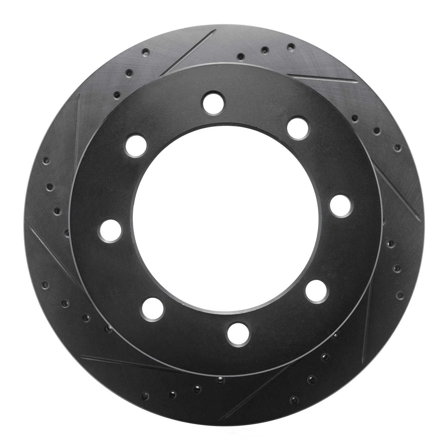 Dynamic Friction Company 633-48092L DFC Brake Rotor - Drilled And Slotted - Black