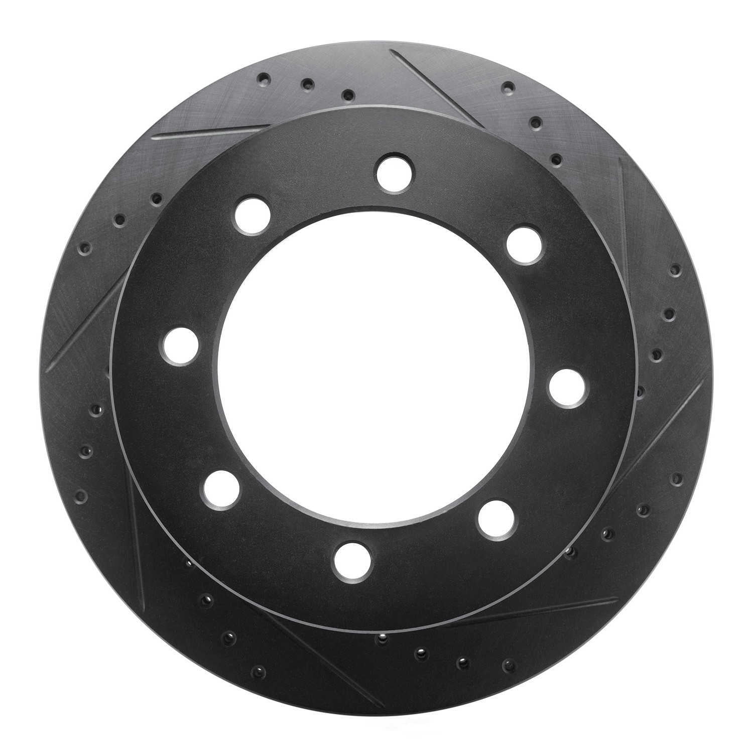 Dynamic Friction Company 633-48092R DFC Brake Rotor - Drilled And Slotted - Black