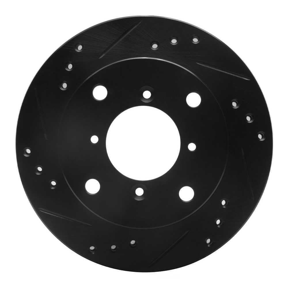 Dynamic Friction Company 633-50002L DFC Brake Rotor - Drilled And Slotted - Black