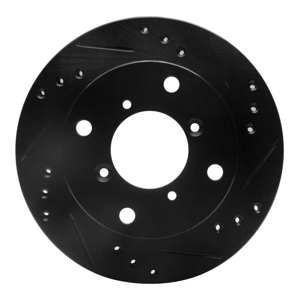 Dynamic Friction Company 633-50002R DFC Brake Rotor - Drilled And Slotted - Black