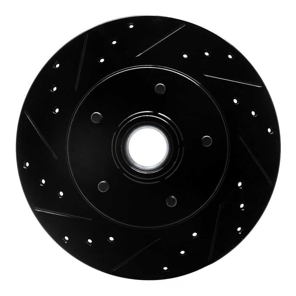 Dynamic Friction Company 633-51000L DFC Brake Rotor - Drilled And Slotted - Black