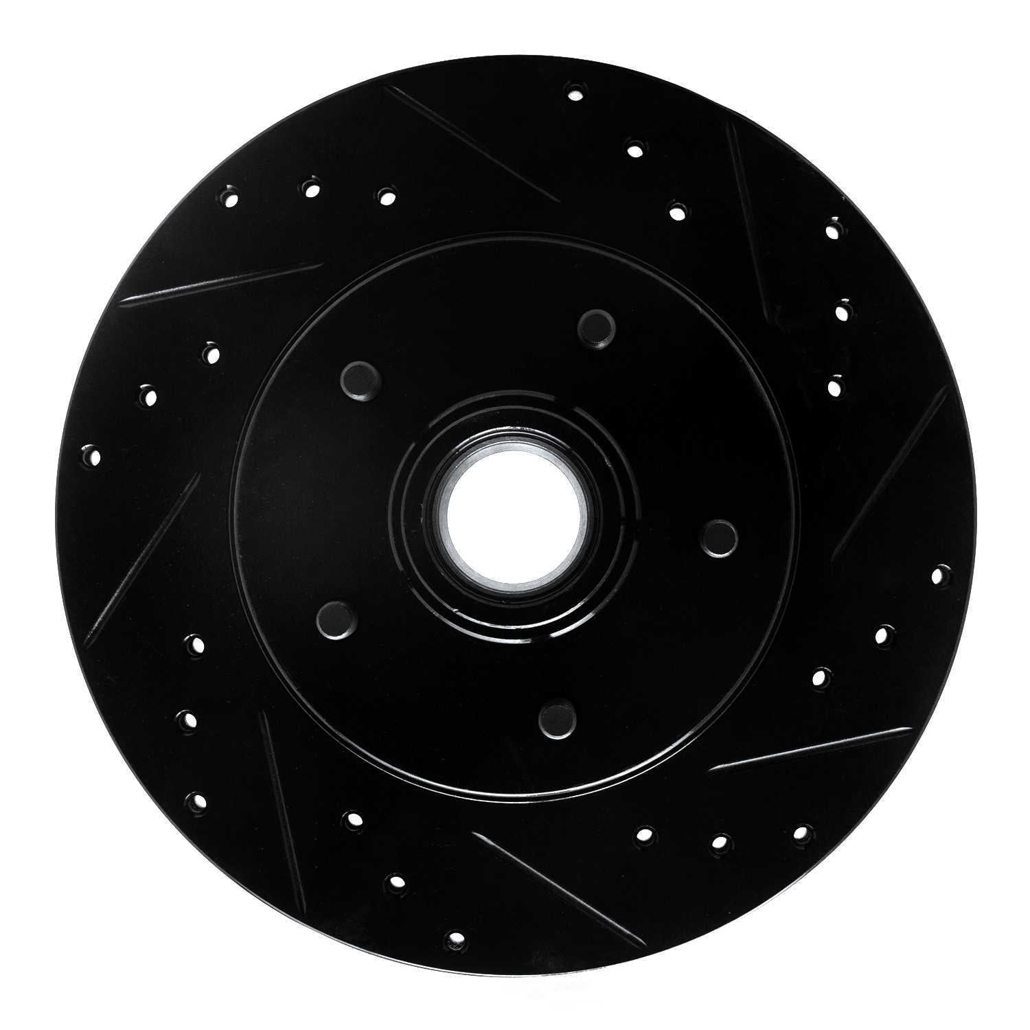 Dynamic Friction Company 633-51000R DFC Brake Rotor - Drilled And Slotted - Black
