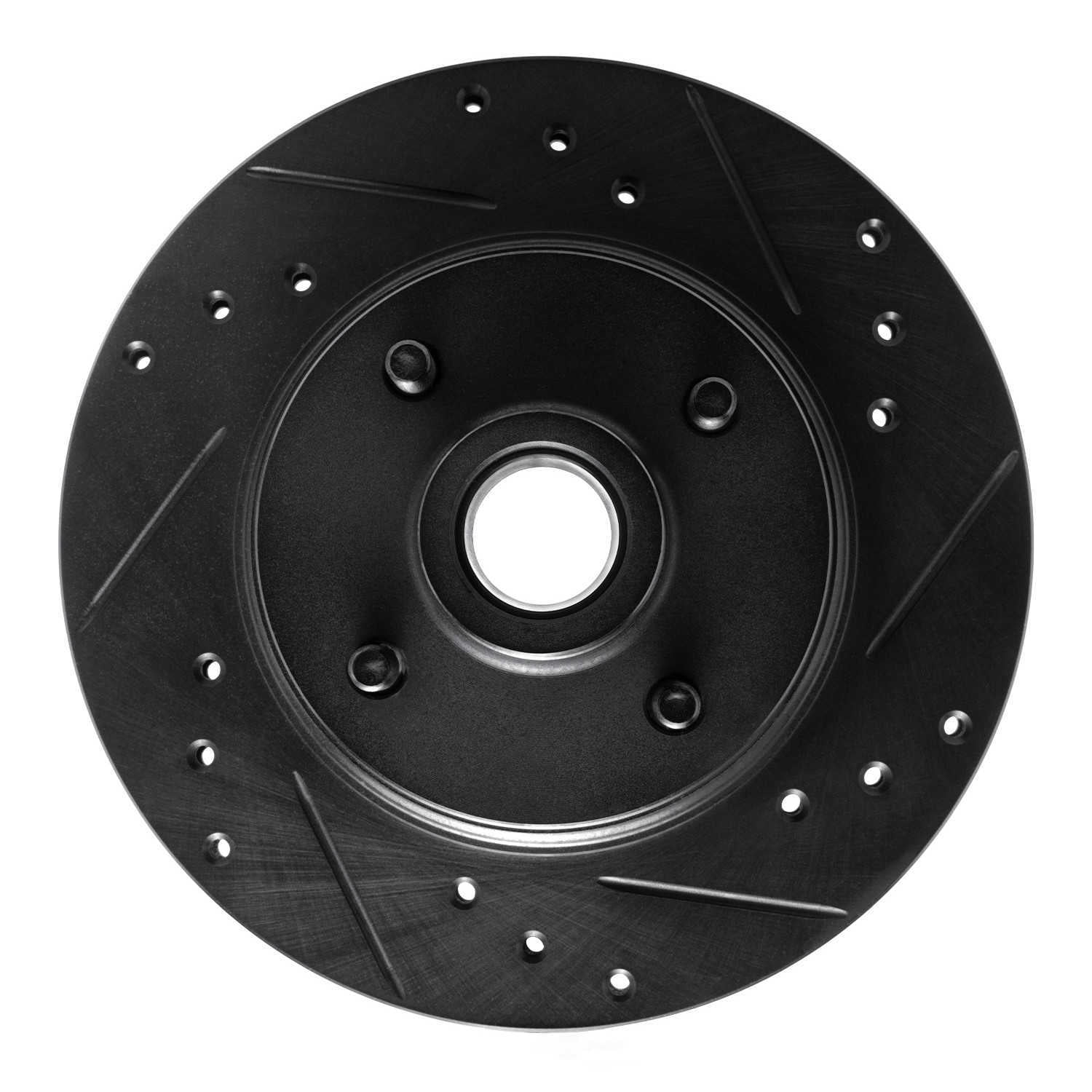 Dynamic Friction Company 633-52001R DFC Brake Rotor - Drilled And Slotted - Black